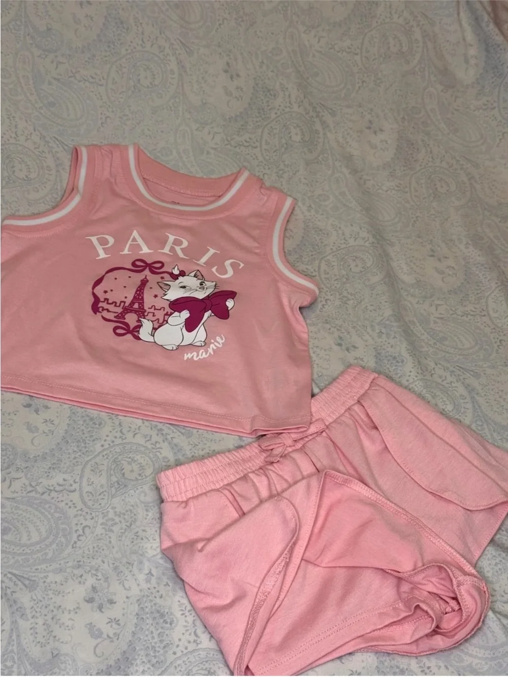 Disney The Aristocats Marie in Paris Graphic tank & skort set
